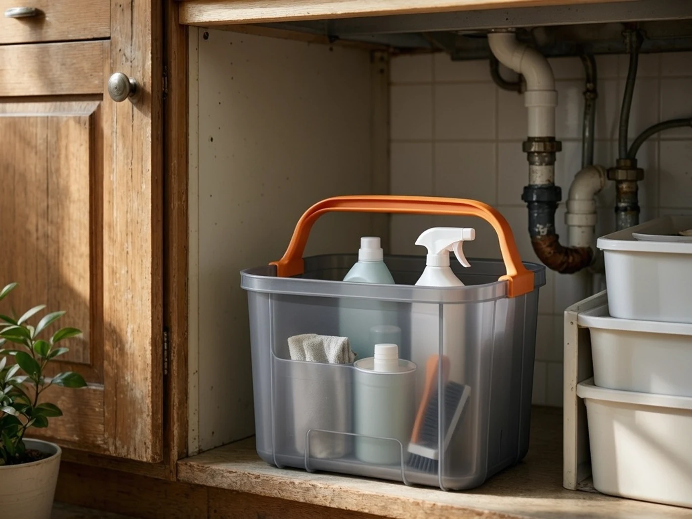 Casabella cleaning caddy review detail illustration