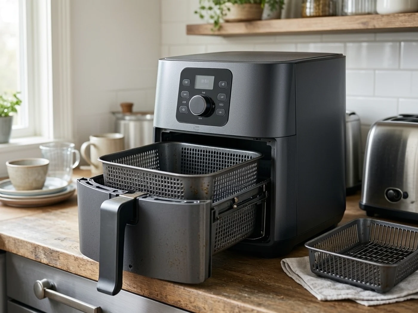 Chefman air fryer review detail illustration highlighting everyday fit and space requirements