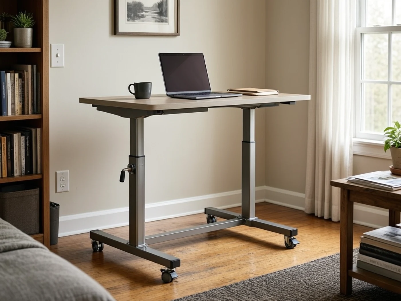 DUMOS rolling desk review detail illustration