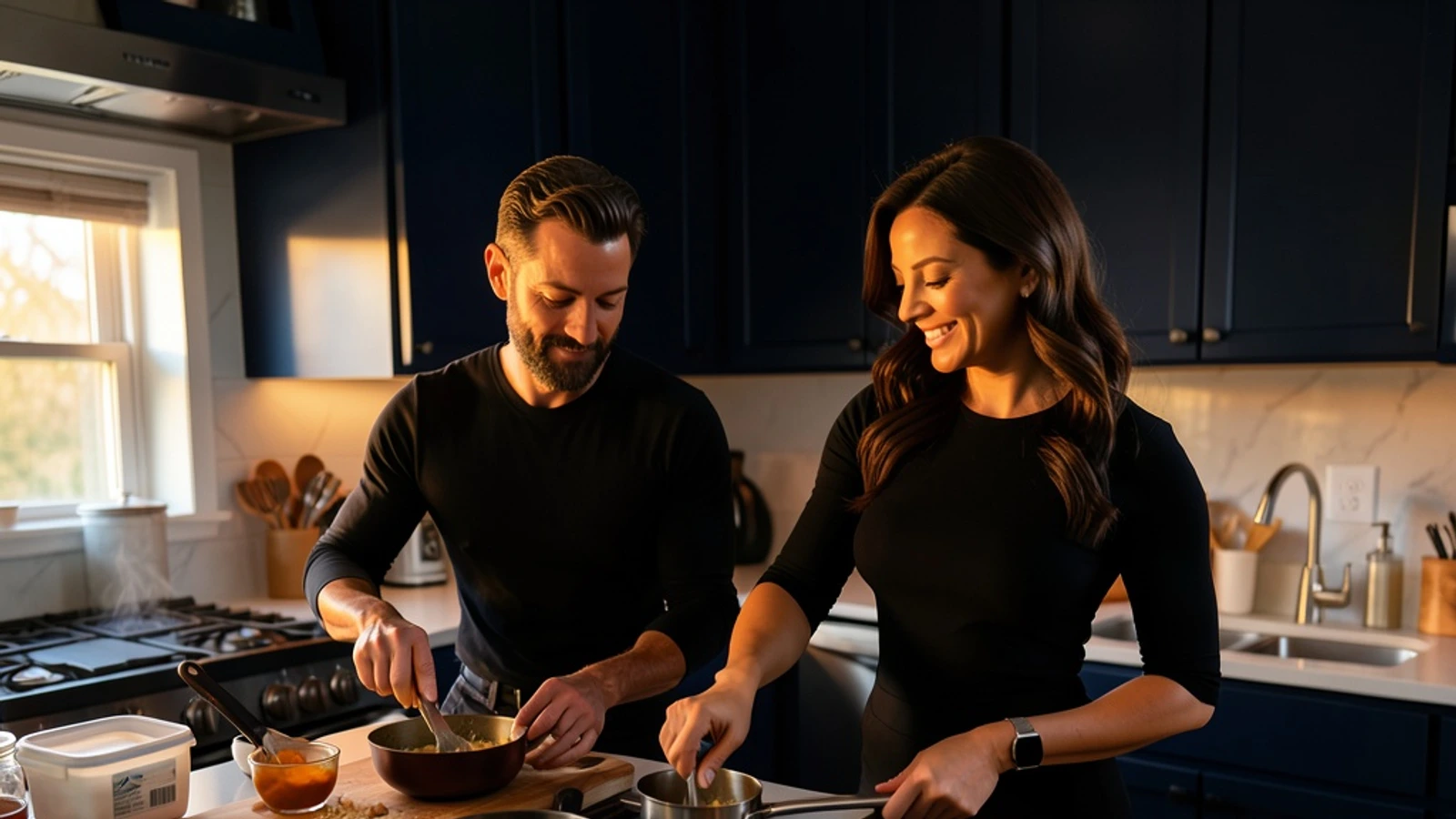 A kitchen workflow audit showing preparation, cooking, cleanup, and reset zones in use